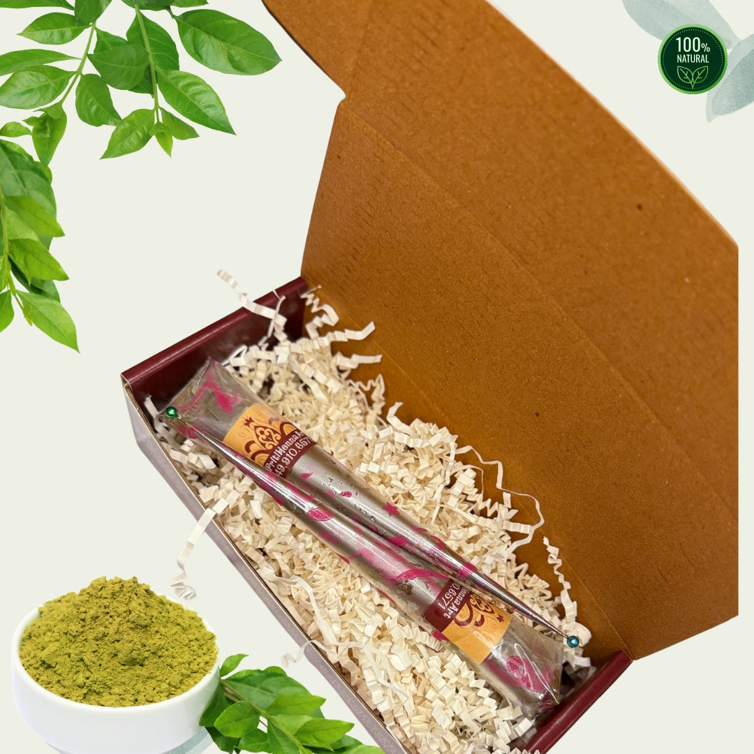 Eye Brows, Face Freckles, and Lip tint henna kit