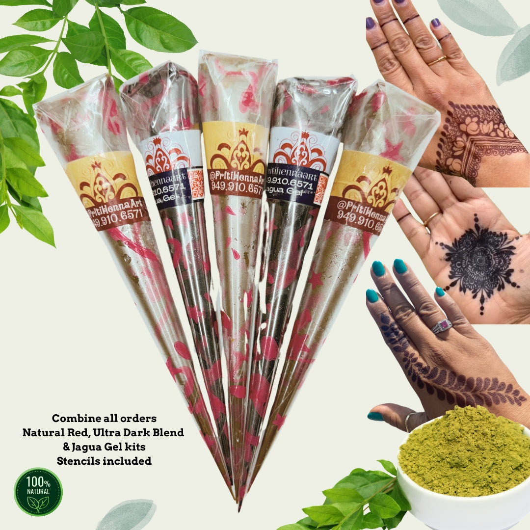 25g - Two Jagua Gel Cones, henna kit