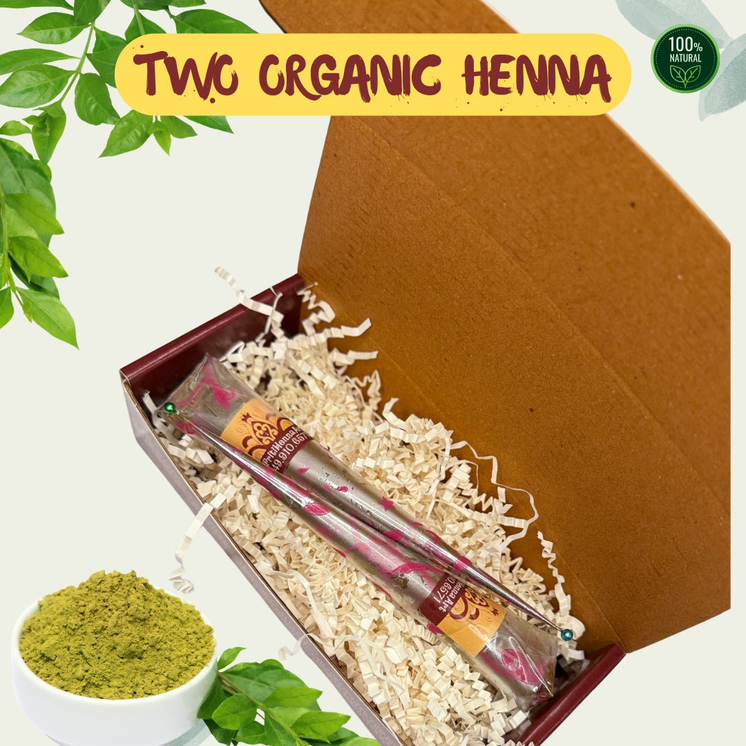Natural Red henna, 2 Henna cones in a kit . 25-30g each