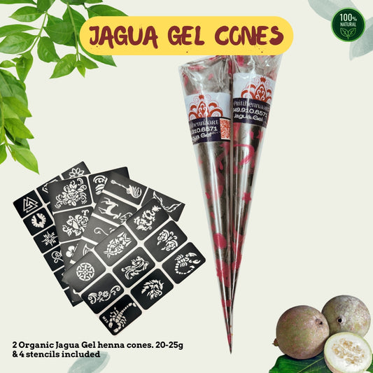 25g - Two Jagua Gel Cones, henna kit