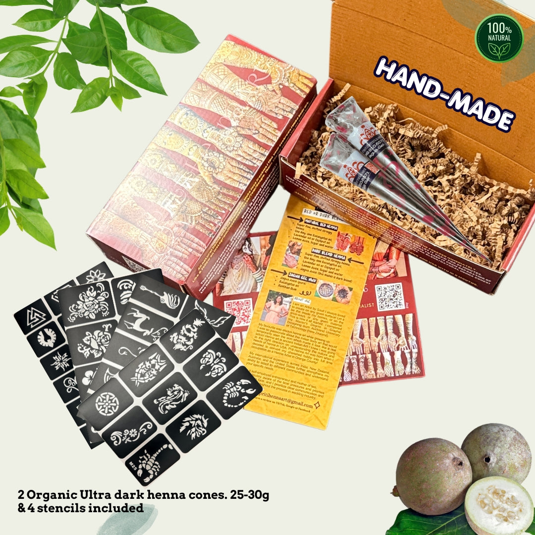 25g - Two Jagua Gel Cones, henna kit