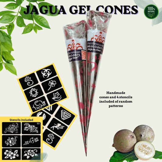 25g - Two Jagua Gel Cones, henna kit