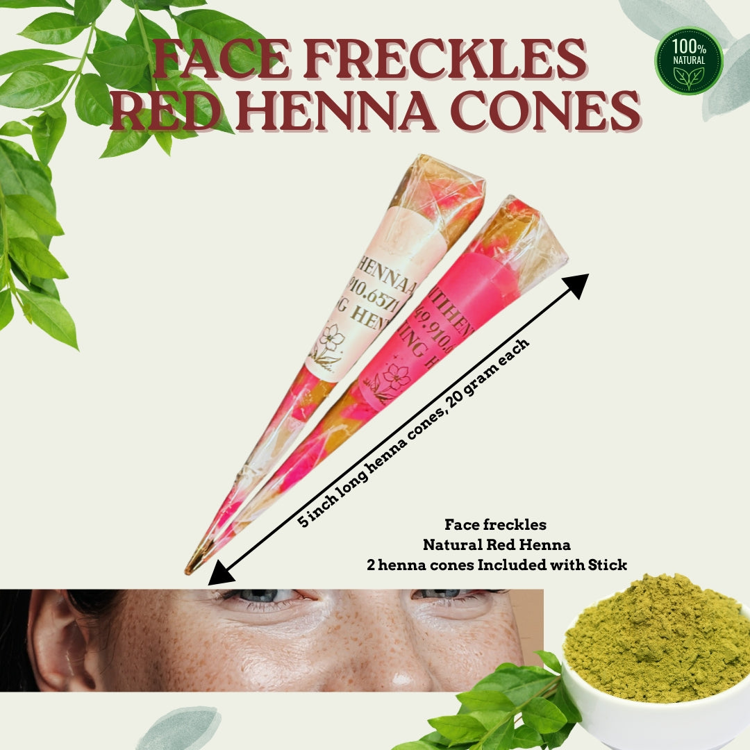 Eye Brows, Face Freckles, and Lip tint henna kit