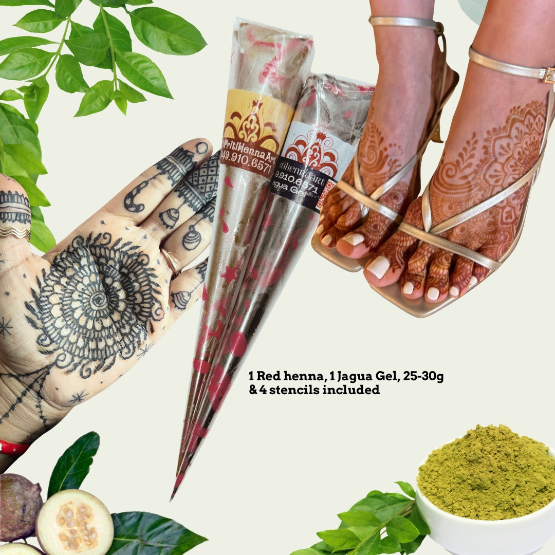 Two in one! 25-30g Mix and Match Henna kit