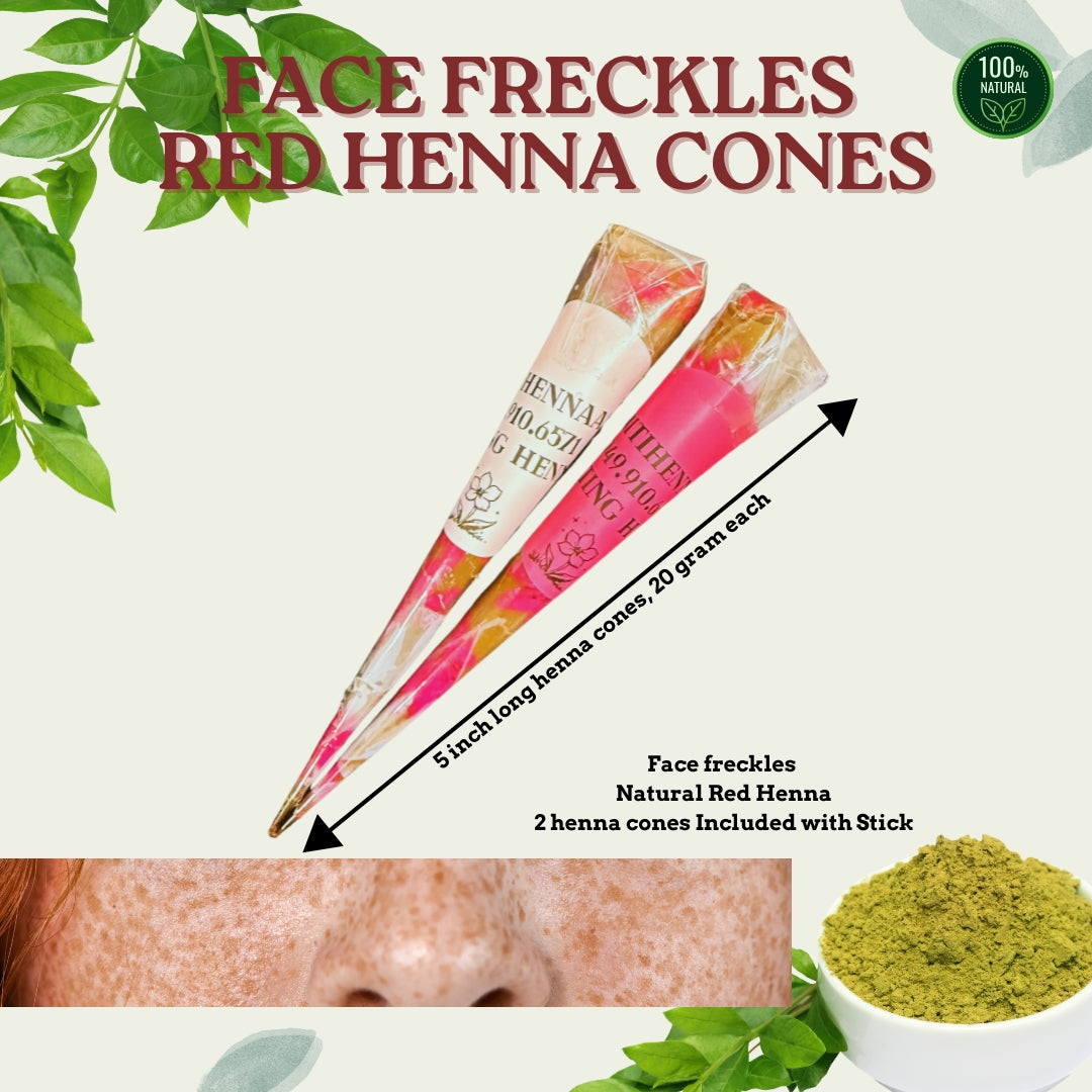 Eye Brows, Face Freckles, and Lip tint henna kit