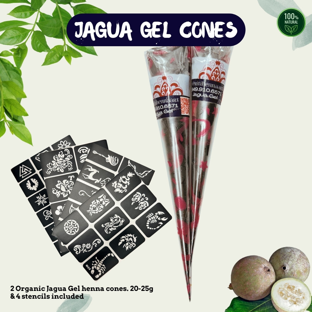 25g - Two Jagua Gel Cones, henna kit
