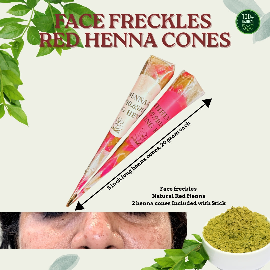 Eye Brows, Face Freckles, and Lip tint henna kit