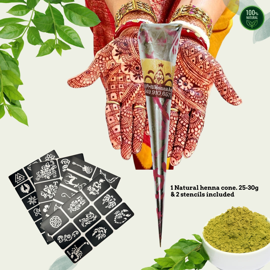 Only one - 25-30g of Natural Henna
