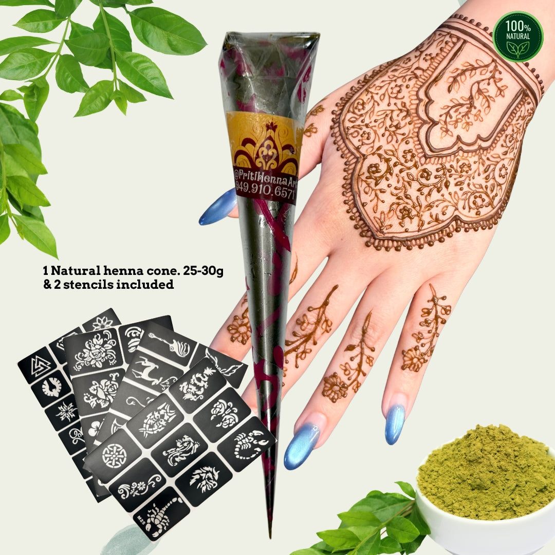 Only one - 25-30g of Natural Henna