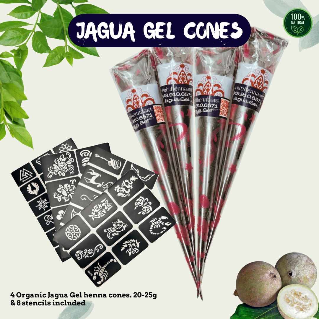 25g - Two Jagua Gel Cones, henna kit