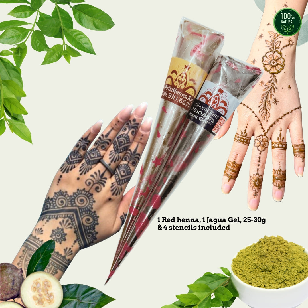 Two in one! 25-30g Mix and Match Henna kit
