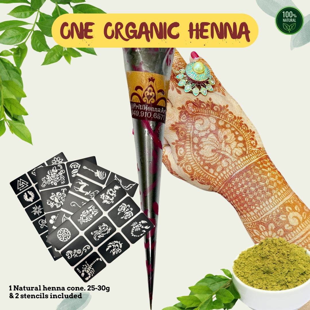 Only one - 25-30g of Natural Henna