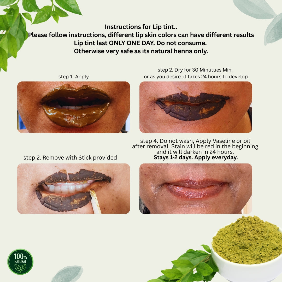 Eye Brows, Face Freckles, and Lip tint henna kit