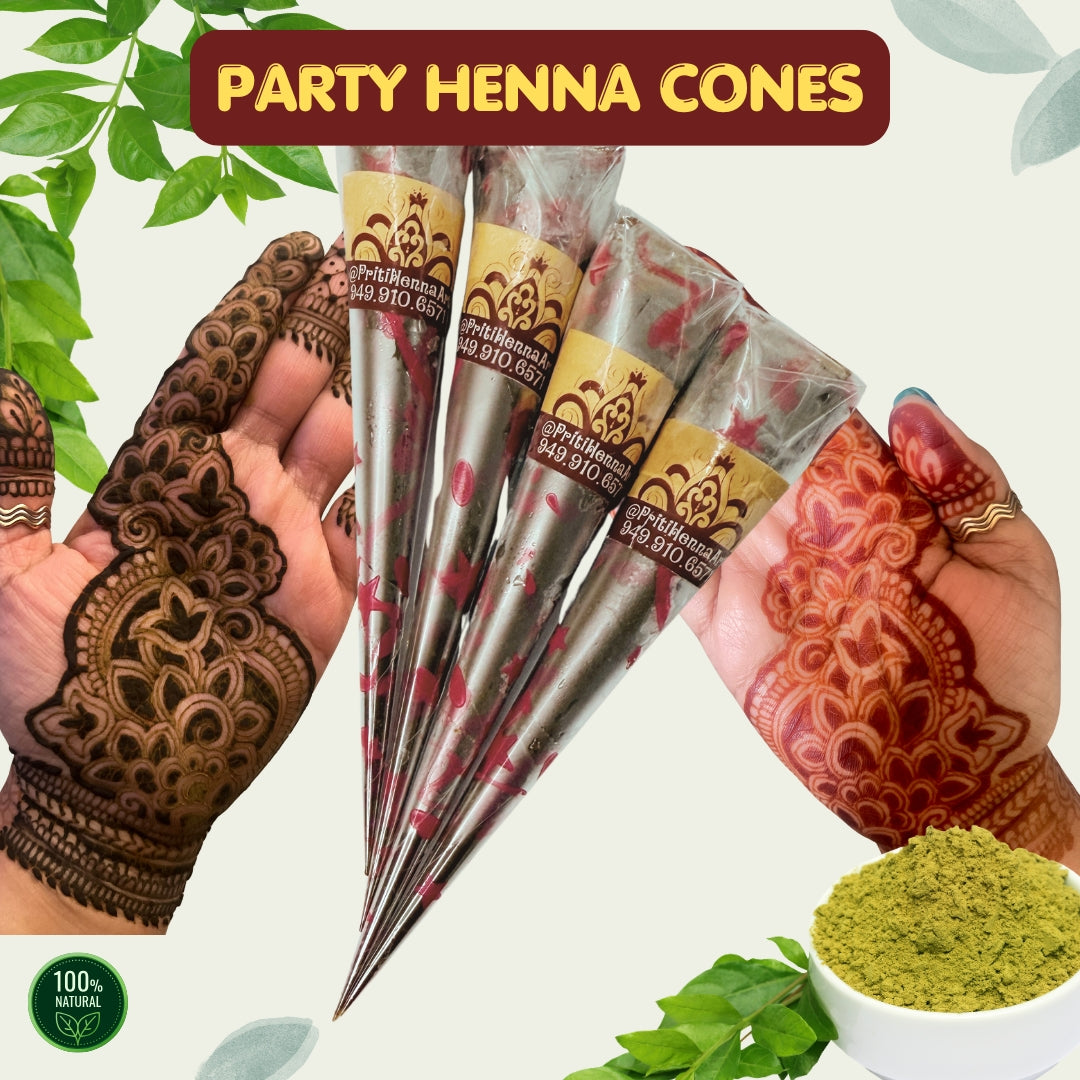 Natural Red henna, 2 Henna cones in a kit . 25-30g each