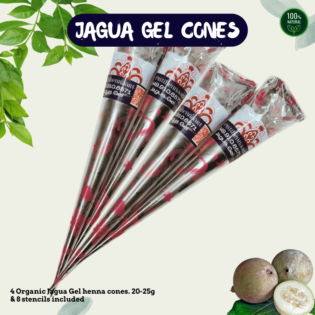 25g - Two Jagua Gel Cones, henna kit